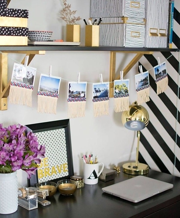 trang trí bàn làm việc