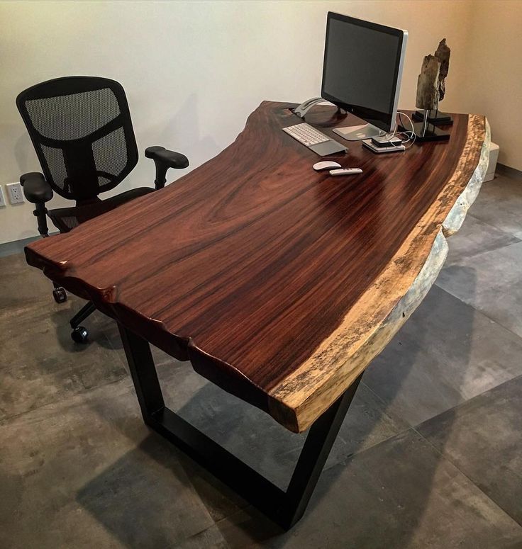 bàn làm việc gỗ nguyên khối