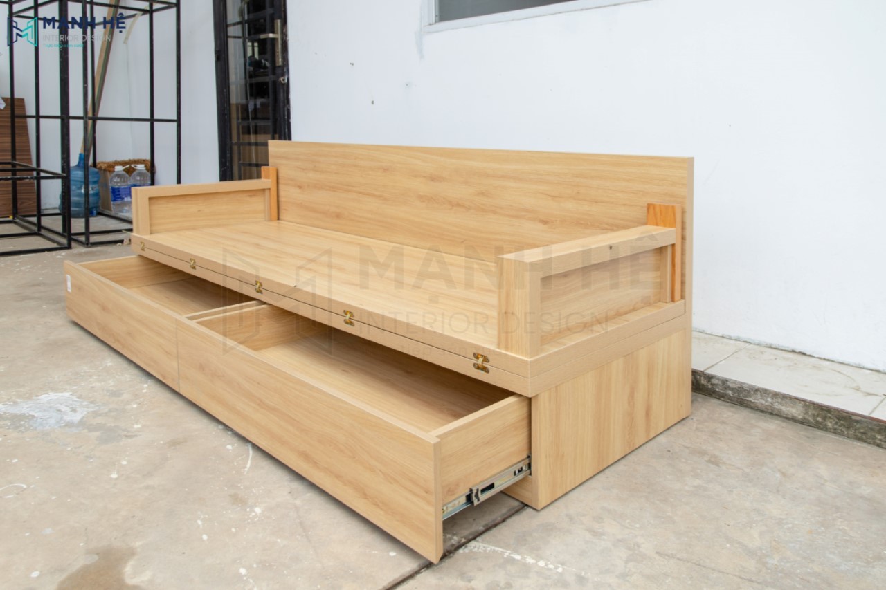 giường có 2 hộc kéo