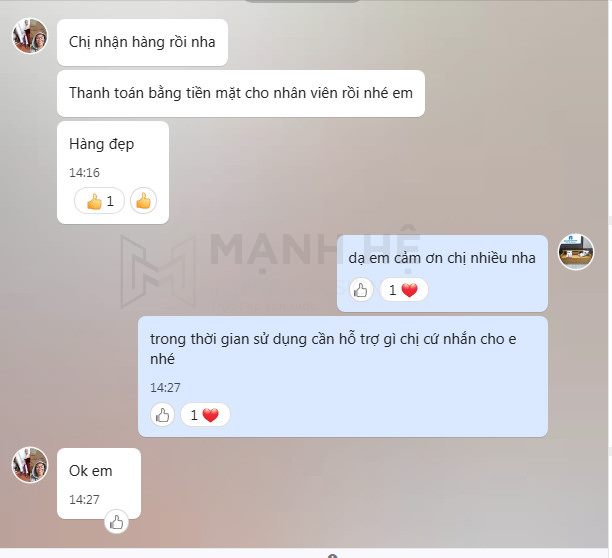 Phản hồi của khách