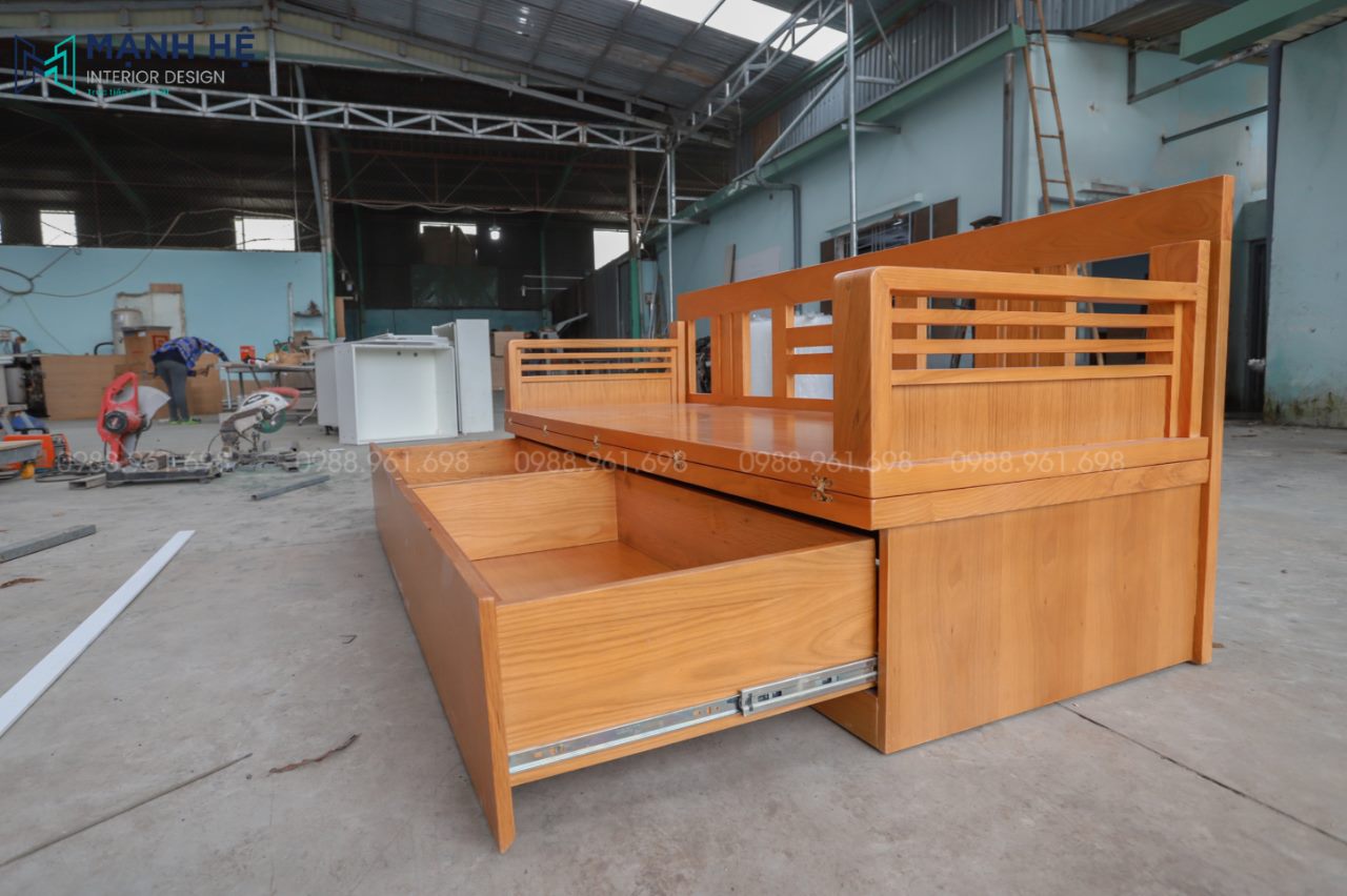 ghế sofa gấp có hộc tủ lớn