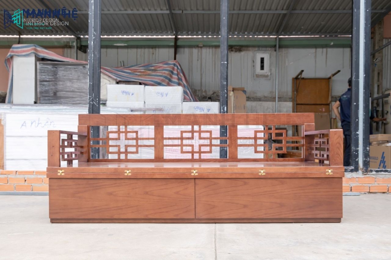 Ghế sofa giường màu óc chó