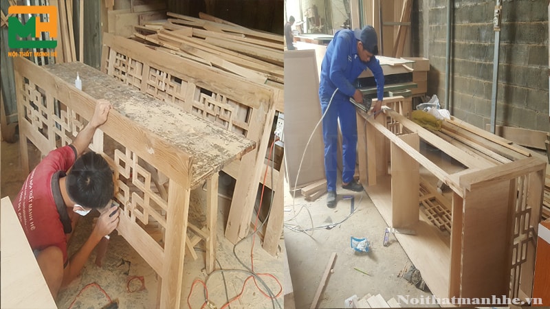 công đoạn làm ghế