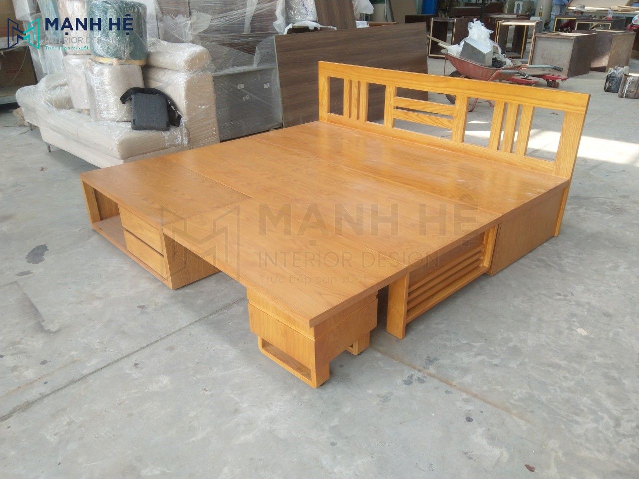 ghế sofa giường kết hợp bàn trà