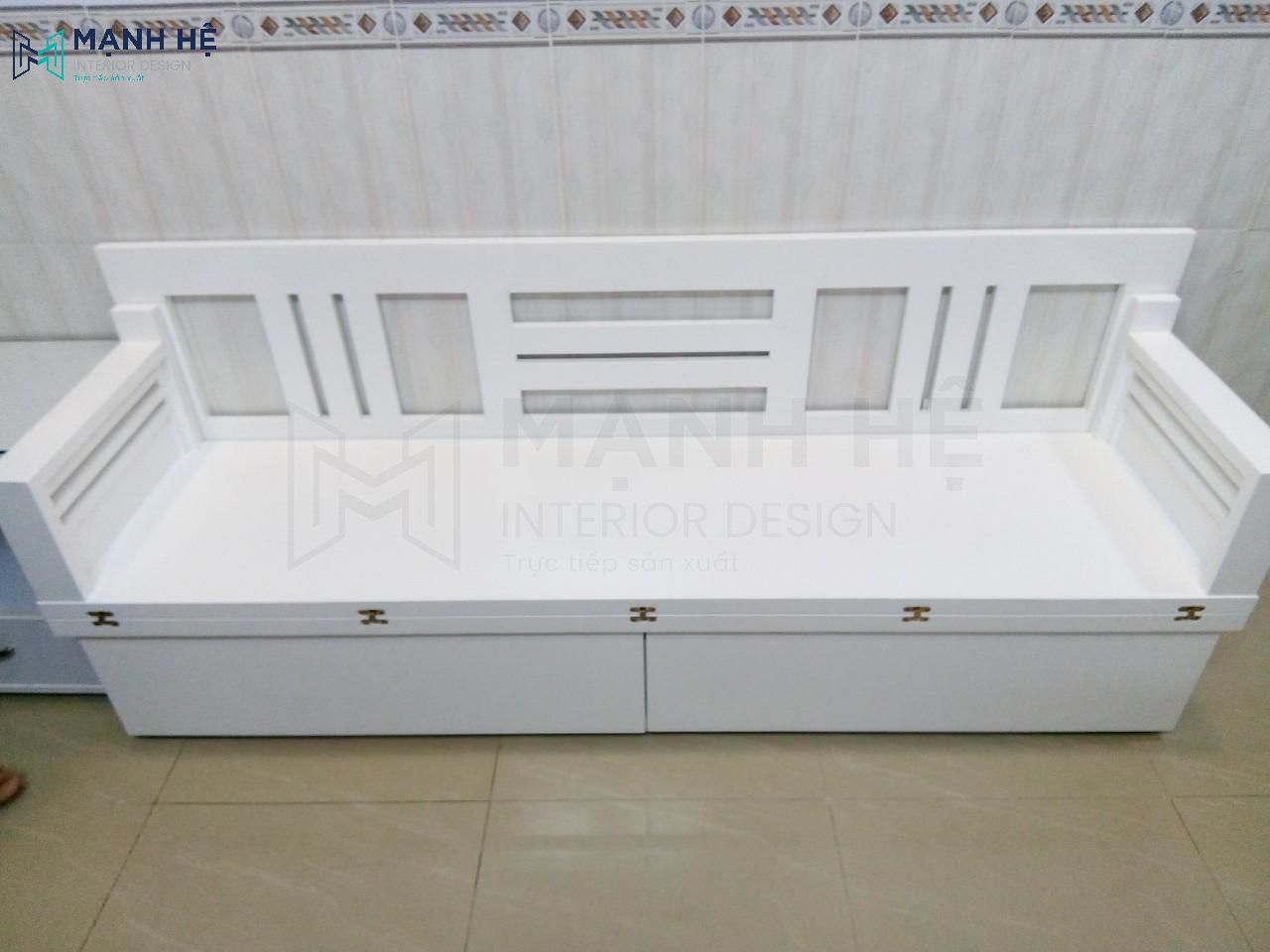ghế sofa giường màu trắng