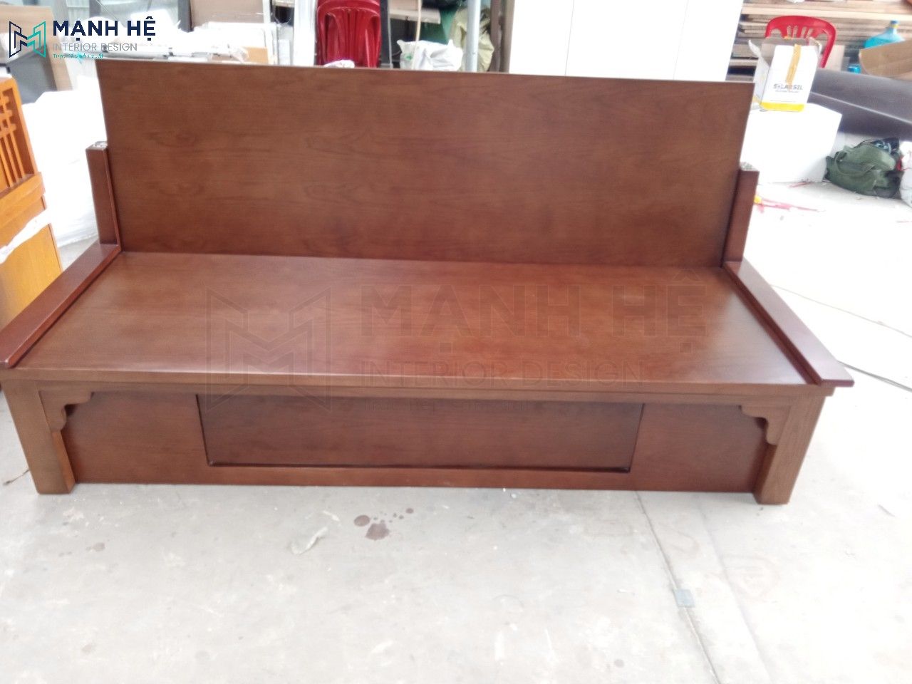 Ghế sofa giường màu cánh gián