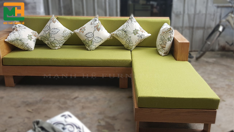 sofa góc gỗ sofa góc gỗ
