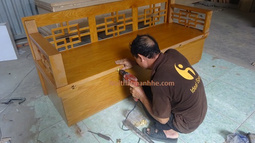 ghế sofa giường gỗ sồi ghế sofa giường gỗ sồi