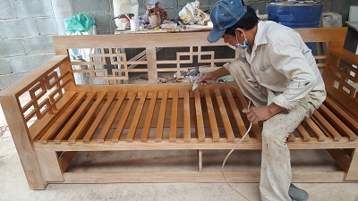 sơn pu tỉ mỉ ghế sofa giường sơn pu tỉ mỉ ghế sofa giường