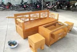 Giao ghế sofa gỗ gấp thành giường đón Tết cho chị Mây – Thủ Đức