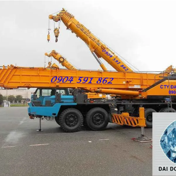 Cho thuê xe cẩu chuyên dùng tự hành cẩu bánh lốp