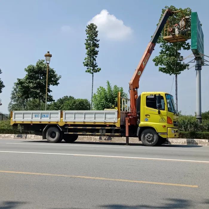 Công ty Đức Quốc Thiện cho thuê xe cẩu người tại Bàu Bàng Bình Dương