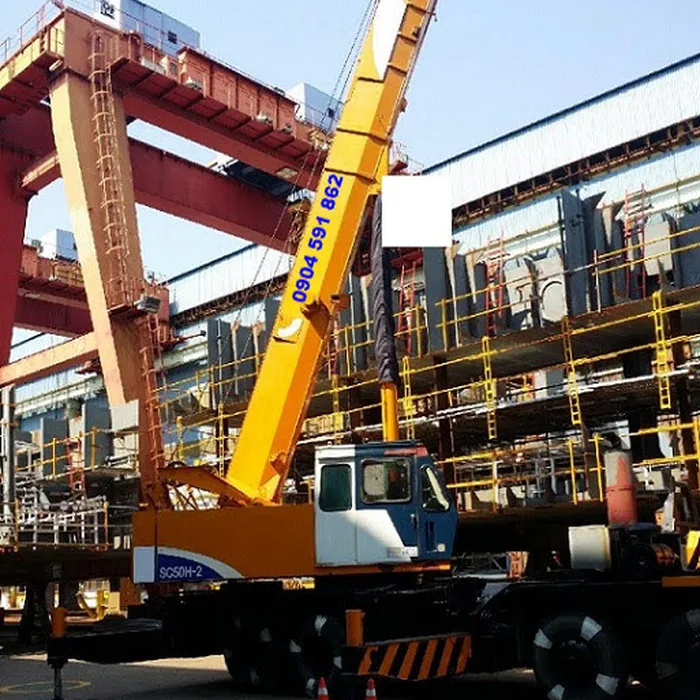 Chuyên dịch vụ cho thuê xe cẩu Khu công nghiệp Bàu Bàng-Bình Dương