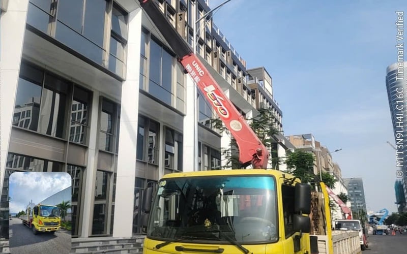 Xe cẩu cho thuê xe cẩu Đức Quốc Thiện Bình Dương