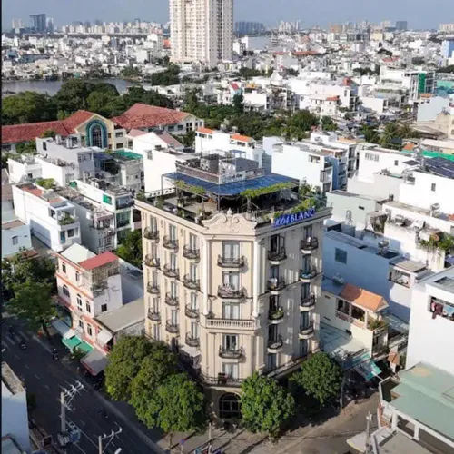 Bán tòa nhà góc 56 Đường Số 23, P.Tân Quy, Quận 7 - 1437m2 Sàn với lối kiến trúc cổ điển
