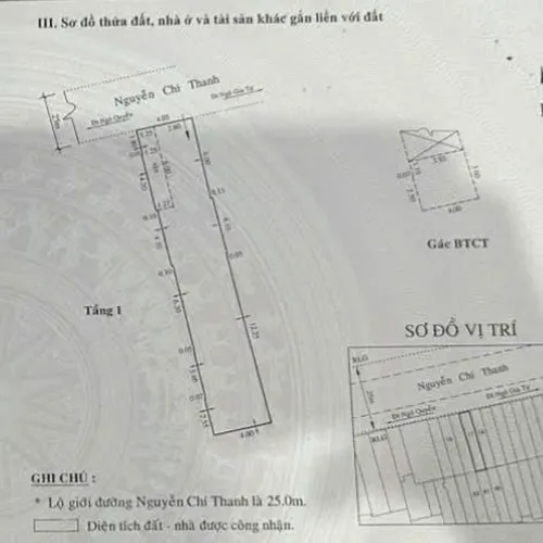 Bán Nhà Mặt Tiền Nguyễn Chí Thanh, Phường 9, Quận 5, Hồ Chí Minh