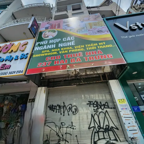 BÁN NHÀ 237 HAI BÀ TRƯNG, PHƯỜNG XUÂN HÒA , QUẬN 3 TPHCM