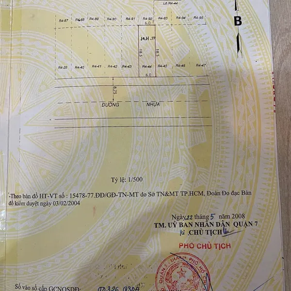 Bán Đất R4-44 Hưng Gia 1 khu Biệt Thự Phú Mỹ Hưng , Phường Tân Phong Quận 7 , Hồ Chí Minh