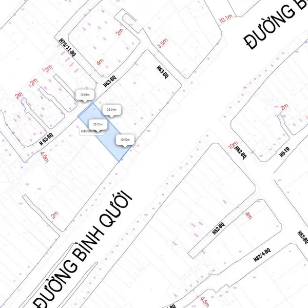 Bán Nhà 45 47 49A Bình Qưới, Phường 27, Quận Bình Thạnh, Hồ Chí Minh