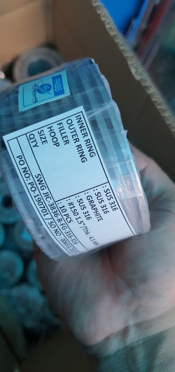 SPIRAL WOUND GASKET SS304 ASME B16.20 150LB SPIRAL WOUND GASKET SS304 ASME B16.20 150LB