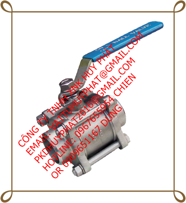 VAN BI INOX TAY GẠT 3PC-3 MẢNH, PHI 60 VAN BI INOX TAY GẠT 3PC-3 MẢNH, PHI 60