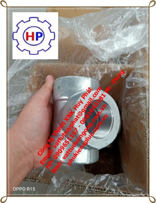 TÊ REN (NPT) ÁP LỰC THÉP A105,DN25