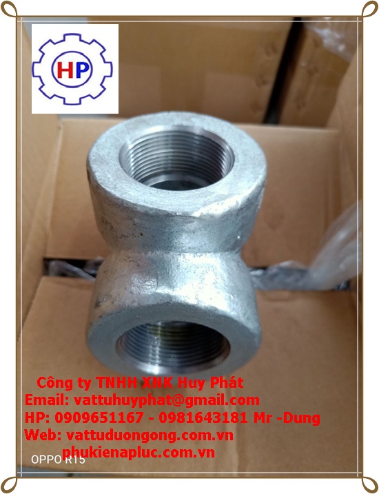 TÊ REN (NPT) ÁP LỰC THÉP A105, DN15