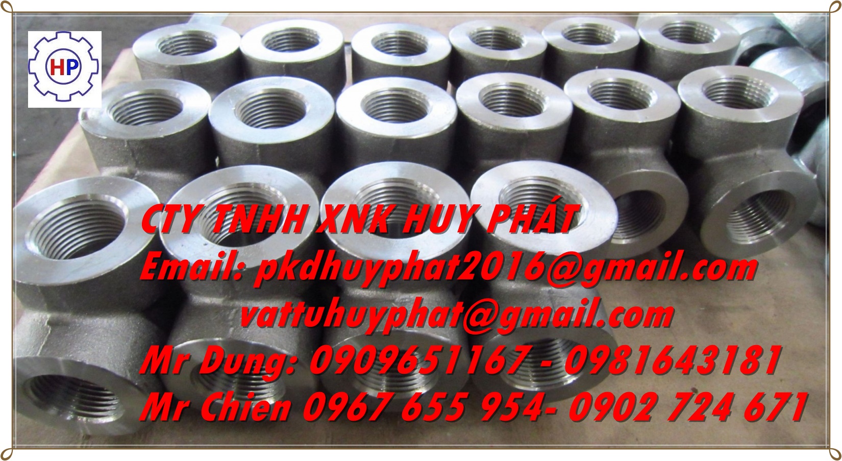 TÊ REN (NPT) ÁP LỰC THÉP A105, DN50