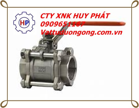 VAN BI INOX TAY GẠT 3PC-3 MẢNH PHI 27 VAN BI INOX TAY GẠT 3PC-3 MẢNH PHI 27