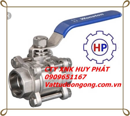 VAN BI TAY GẠT INOX 3 THÂN ( 3 MẢNH- 3PC) PHI 34. VAN BI TAY GẠT INOX 3 THÂN ( 3 MẢNH- 3PC) PHI 34.