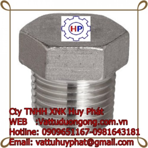 NÚT BỊT REN ( NPT) NGOÀI ÁP LỰC THÉP A105 - Forged Square Head Plug class 3000 ASME B16.11