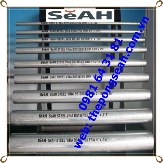 Ống thép mạ kẽm SeAH DN25 ( phi 34) Ống thép mạ kẽm SeAH DN25 ( phi 34)