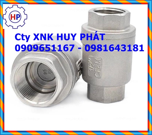 Bảng giá van 1 chiều lo xo lá lật ren inox 304 Bảng giá van 1 chiều lo xo lá lật ren inox 304