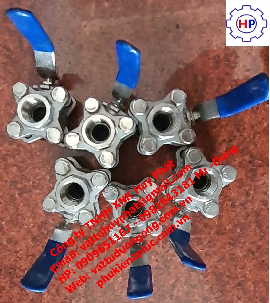 VAN BI TAY GẠT INOX 3 THÂN ( 3 MẢNH- 3PC), PHI 27 VAN BI TAY GẠT INOX 3 THÂN ( 3 MẢNH- 3PC), PHI 27