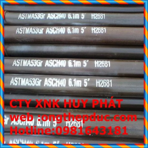 Barem khối lượng ống thép đúc phi 141 ( DN125)