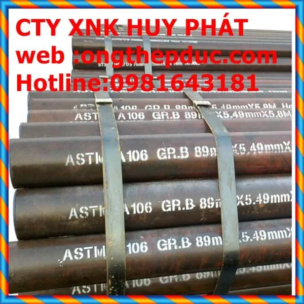 Barem khối lượng ống thép đúc phi 90