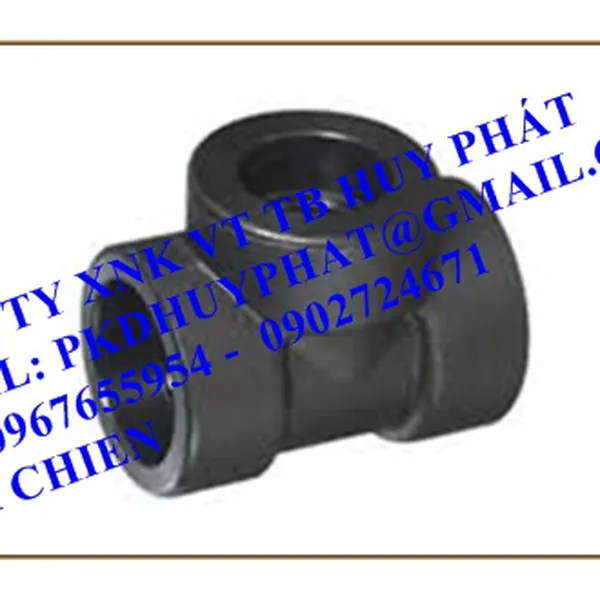 TÊ HÀN THÉP ÁP LỰC A105, DN20 CLASS 3000 ASME B16.11