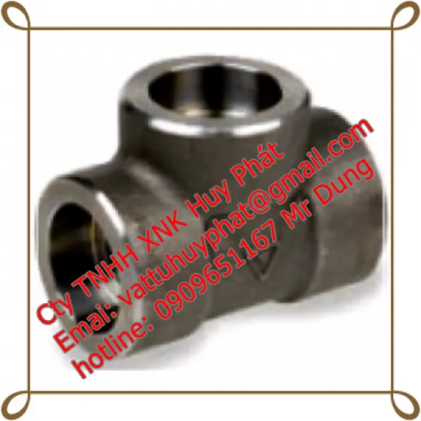 TÊ HÀN THÉP ÁP LỰC A105, DN32 CLASS 3000 ASME B16.11