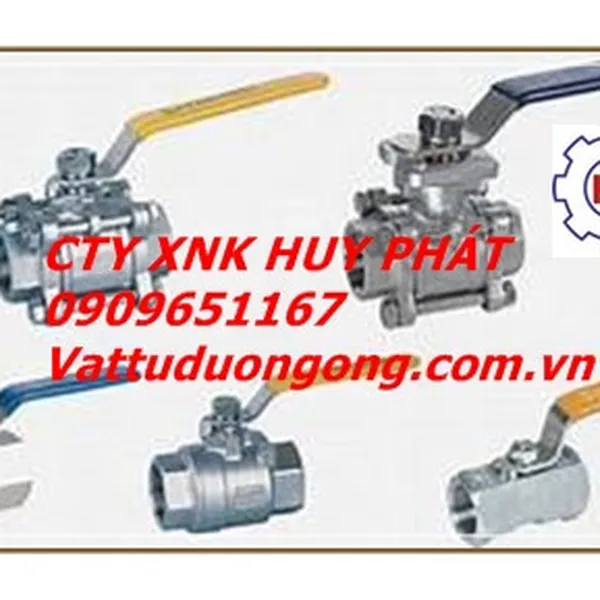VAN BI INOX TAY GẠT 3 PC DN25|