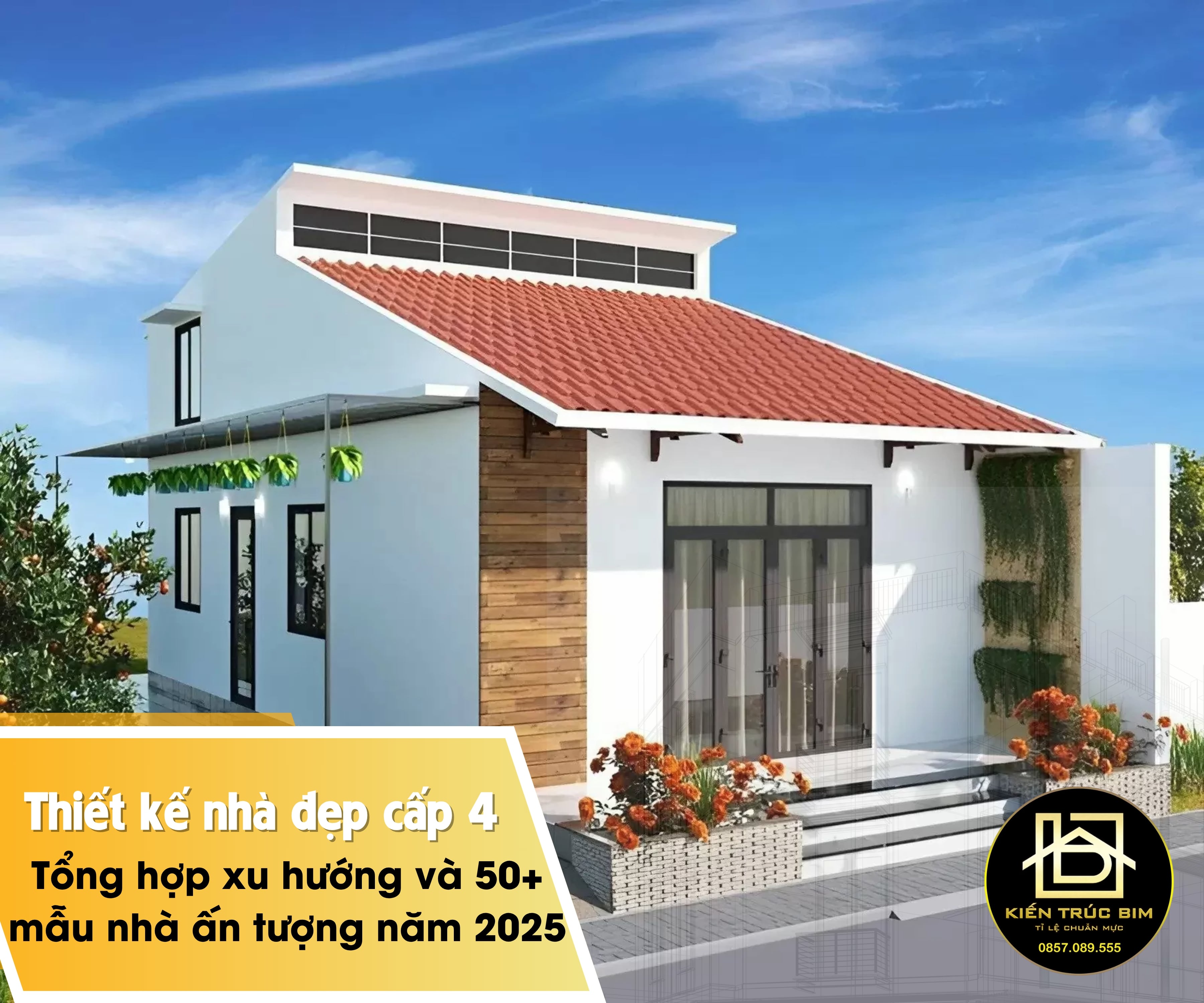 Thiết kế nhà đẹp cấp 4 – Tổng hợp xu hướng và 50+ mẫu nhà ấn tượng năm 2025