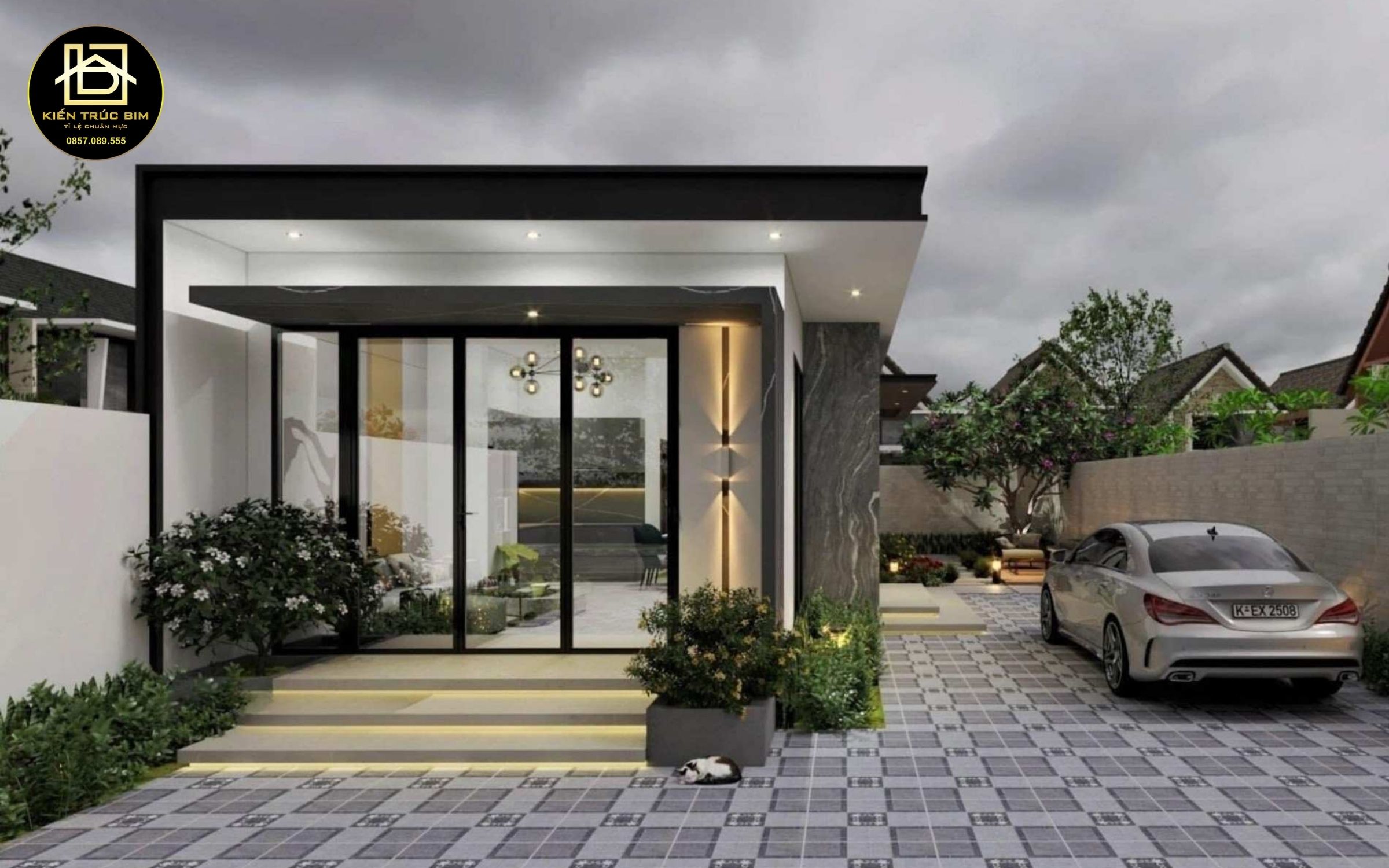 Nhà mái bằng với kiến trúc hiện đại, tinh tế