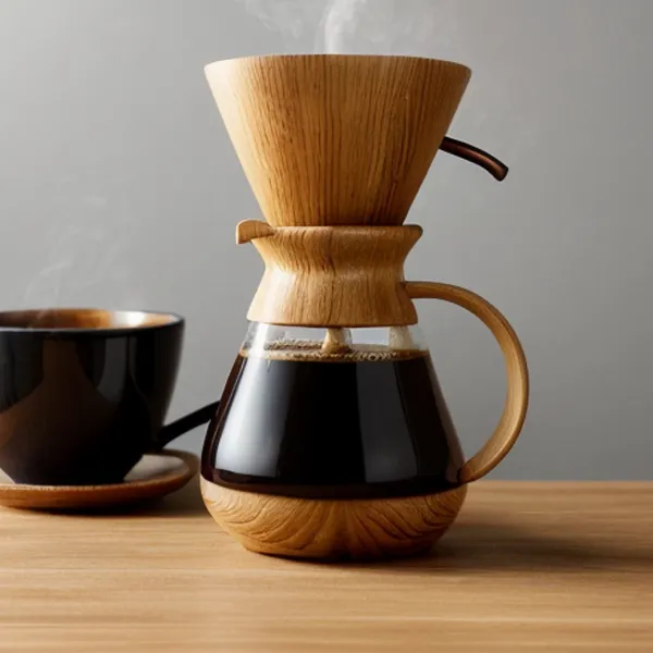 Khám Phá Nghệ Thuật Pha Cà Phê Với Phễu Pour-Over Bằng Gỗ Thủ Công