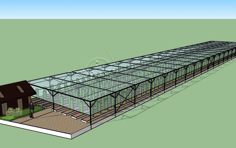 Nhà lưới trồng lan vanila