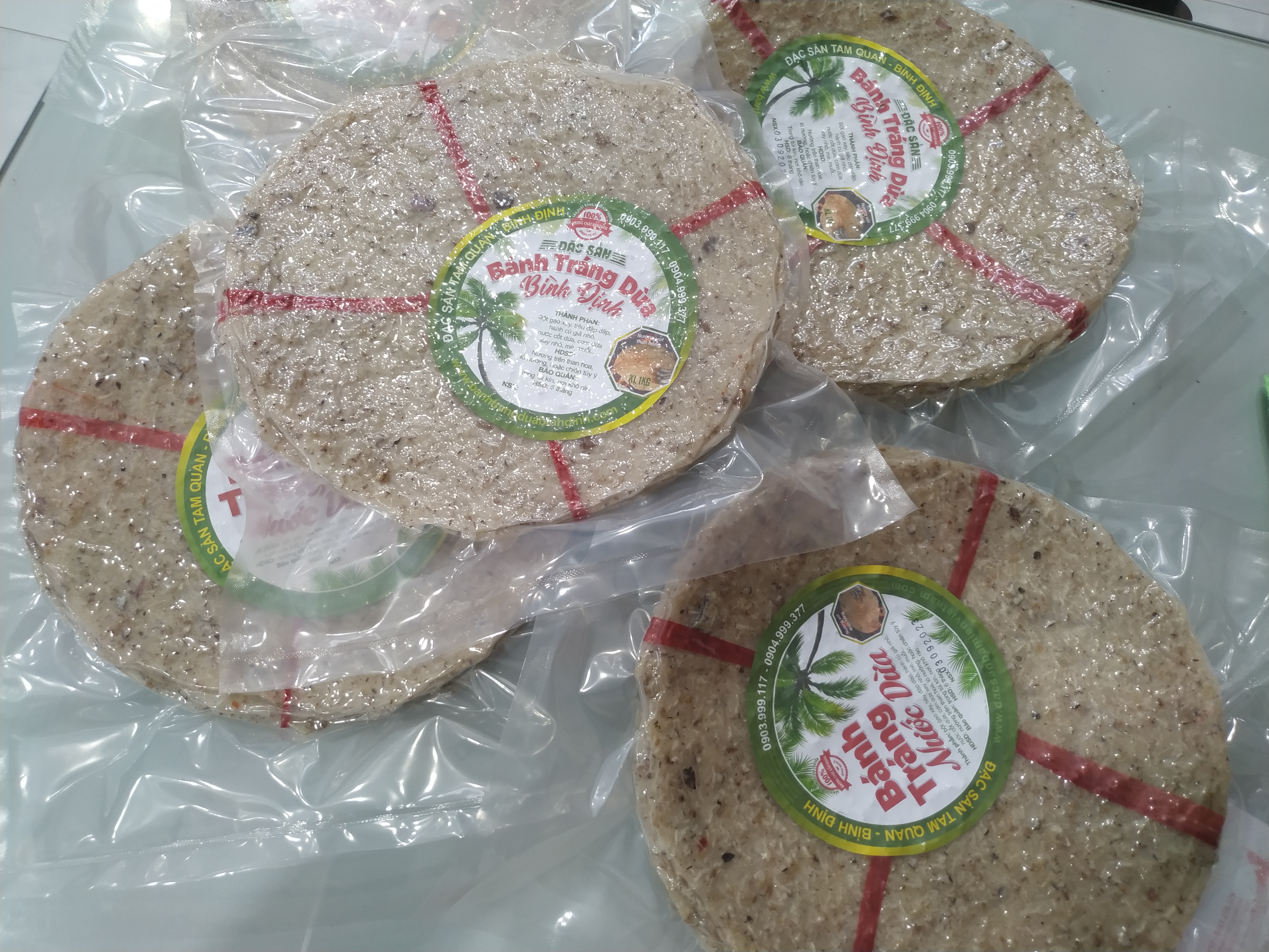 Bánh tráng dừa Bình Định