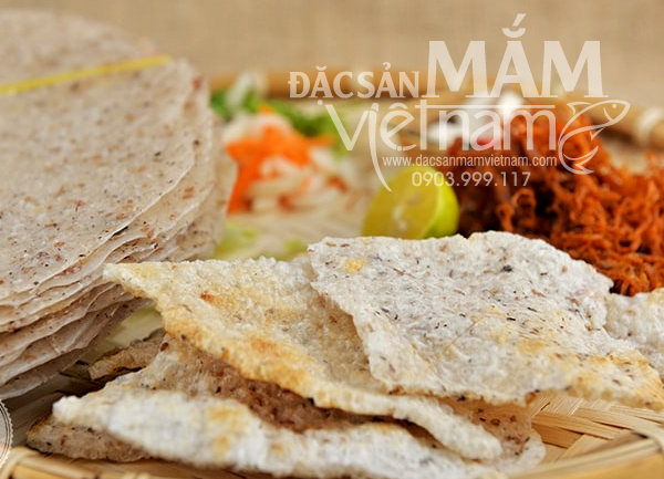 Bánh tráng nước cốt dừa Bình Định nướng