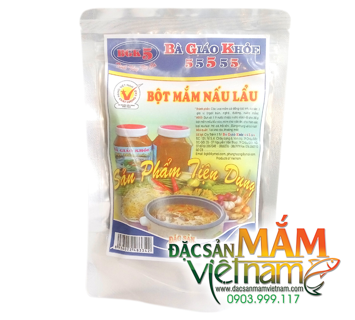 Bột mắm nấu lẩu Bà Giáo Khỏe