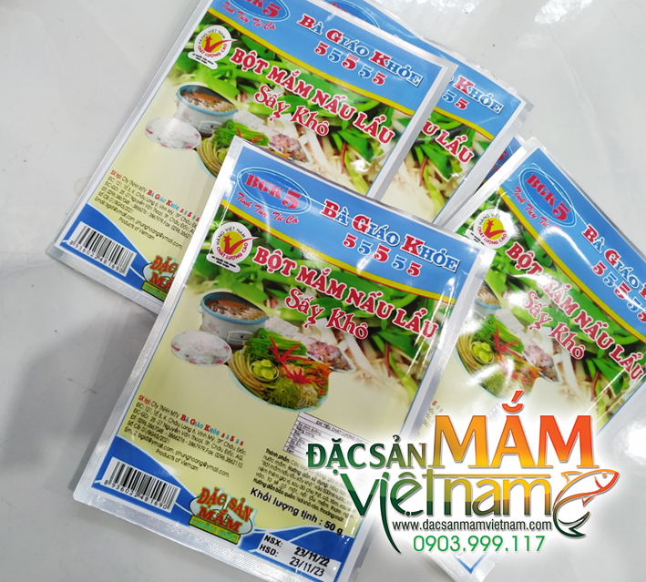 Bột mắm nấu lẩu sấy khô Châu Đốc