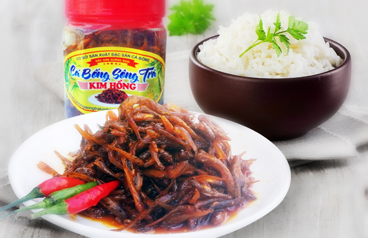 Cá bống Sông Trà kho tiêu