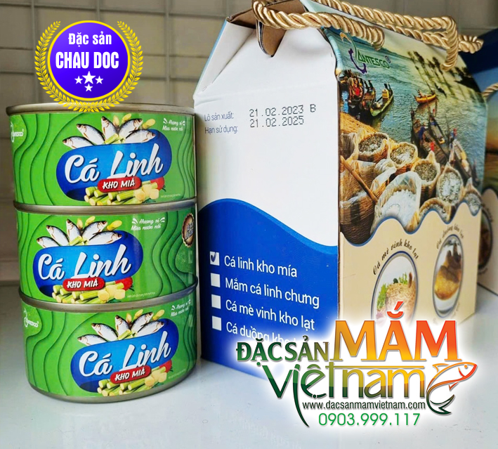 Cá linh kho mía mẫu mới