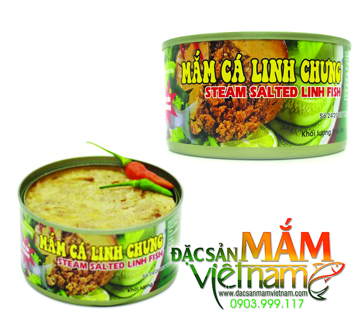 Đặc sản mắm cá linh chưng đóng hộp